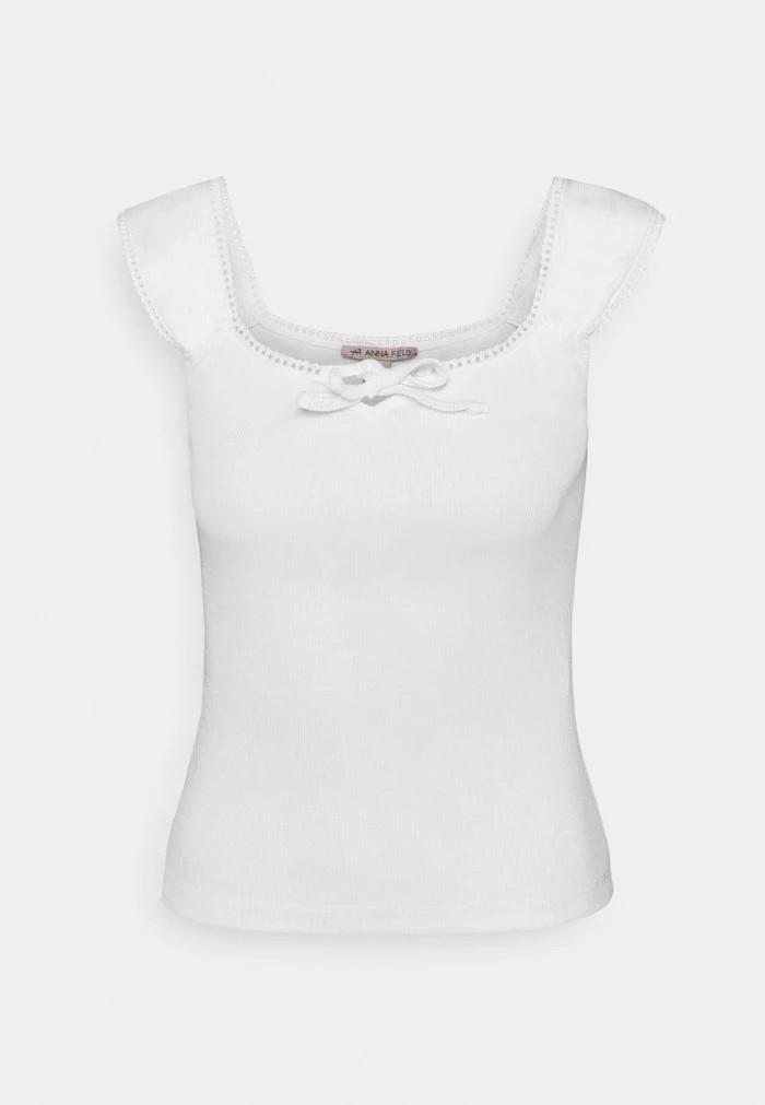 T-Shirt ANNA FIELD Anna Field Top Blanche Femme | MJN-3891039